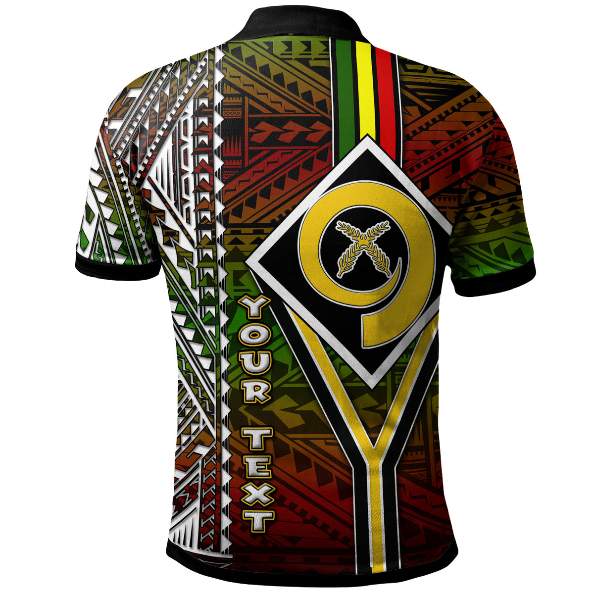Vanuatu Polo Shirt Custom Vanuatu Independence Anniversary Flag Style Polynesian Patterns Polo Shirt LT10 - Polynesian Pride