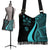 Fiji Boho Handbag - Turquoise Polynesian Tentacle Tribal Pattern Crest