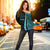 Chuuk Custom Personalised Women's Off Shoulder Sweater - Turquoise Polynesian Tentacle Tribal Pattern - Polynesian Pride
