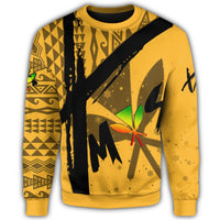 Hawaiian Map Kanaka Kakau Christmas Sweatshirt X - Style - Polynesian Pride