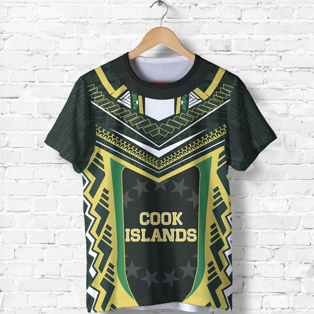 Cook Islands T Shirt National Flag Polynesian Tribal New Style Unisex Green - Polynesian Pride