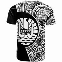 Tahiti T Shirt Tahiti Go Fishing Black Color - Polynesian Pride