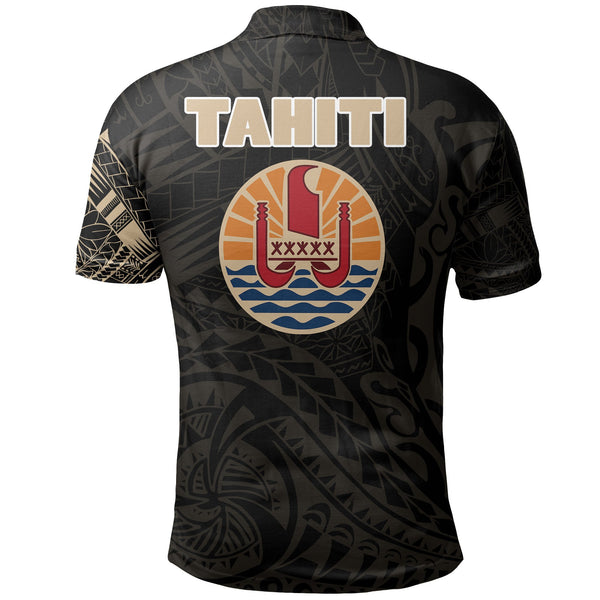 Tahiti Custom Personalised Polo Shirt Tattoo Style