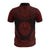 Tahiti Polo Shirt Tahitian Flag Polynesian Chief Tattoo Red Version - Polynesian Pride