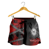 Tahiti Polynesian Personalised Women's Shorts - Polynesian Chain Style - Polynesian Pride