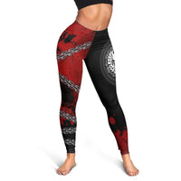 Tahiti Polynesian Women's Leggings - Polynesian Chain Style - Polynesian Pride
