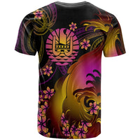 Tahiti Custom T Shirt Tahiti in wave - Polynesian Pride