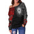 Tahiti Polynesian Women's Off Shoulder Sweater - Polynesian Chain Style - Polynesian Pride