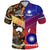 Custom Taiwanese Polynesian and Australia Aboriginal Polo Shirt Together Gradient Vibes LT8 - Polynesian Pride