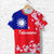 Taiwanese T Shirt Taiwan Plum Blossom Flag Vibes LT8 - Polynesian Pride