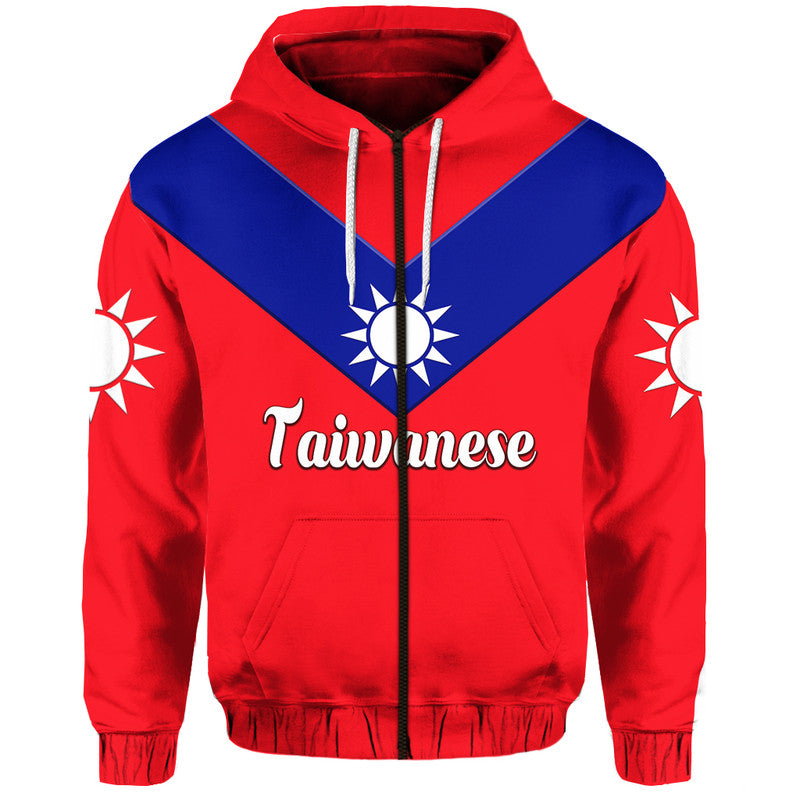 Custom Taiwanese Hoodie Taiwan Unique Style LT8 Zip Hoodie - Polynesian Pride