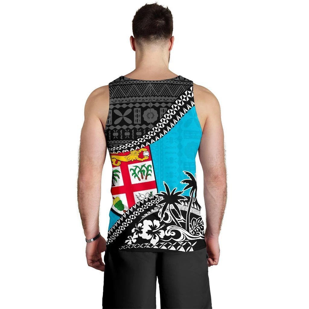 Fiji Men Tank Top Fall In The Wave K9 - Polynesian Pride