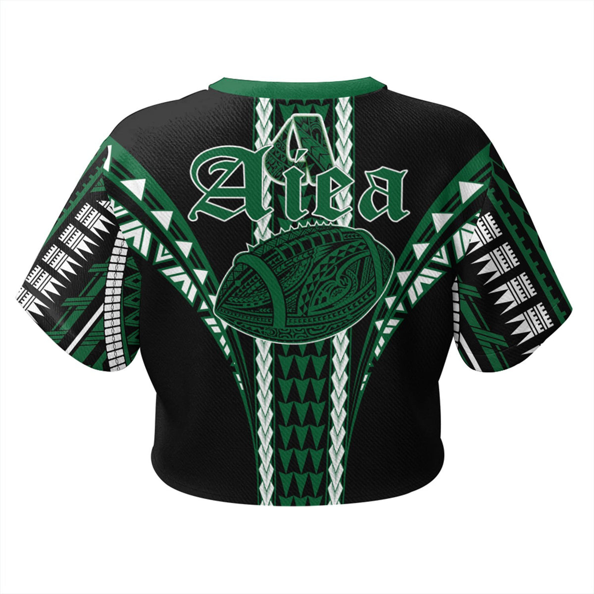 Hawaii - Aiea High Football Jersey Crop Top T-shirt - AH - Polynesian Pride