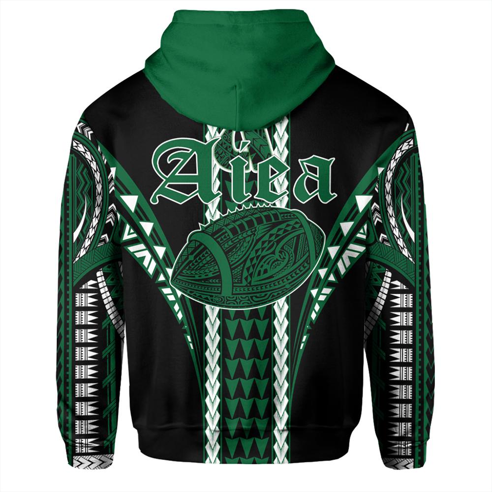 Hawaii Hoodie Aiea High Football Jersey Hoodie Zip - Polynesian Pride