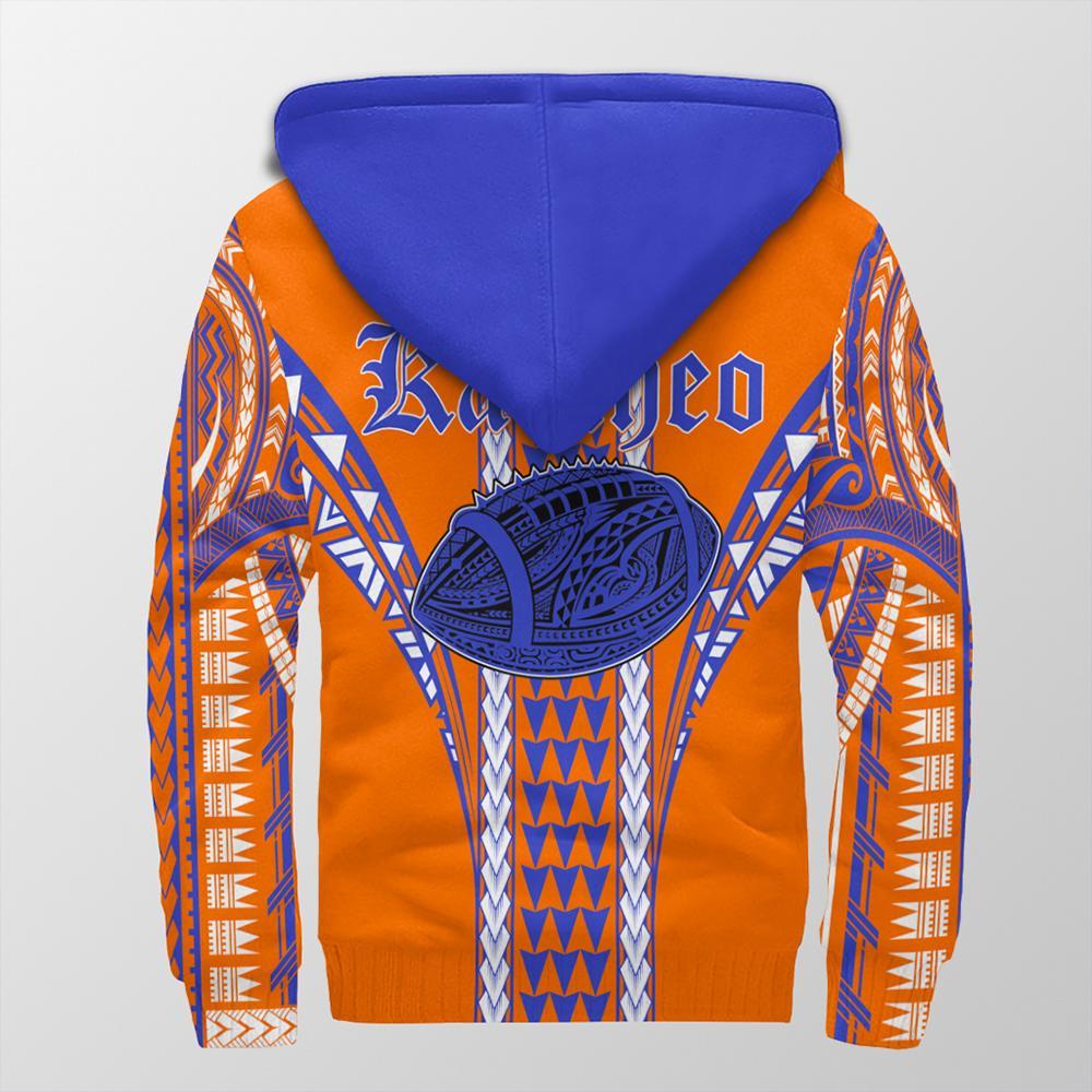 Hawaii - Kalaheo High Football Jersey Sherpa Hoodie - AH - Polynesian Pride