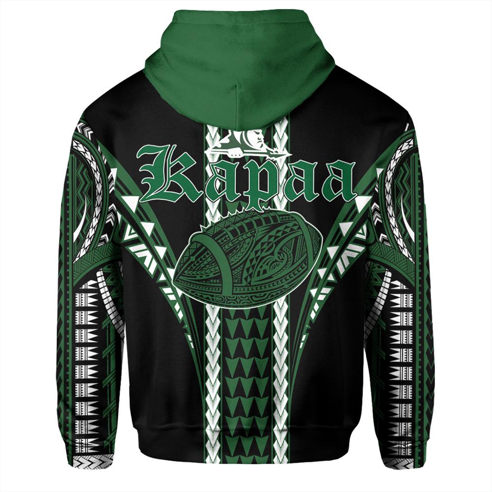 Hawaii Hoodie Kapaa High Football Jersey Hoodie Zip - Polynesian Pride