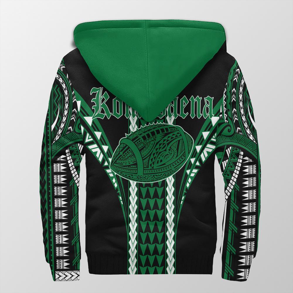 Hawaii - Konaweana High Football Jersey Sherpa Hoodie - AH - Polynesian Pride