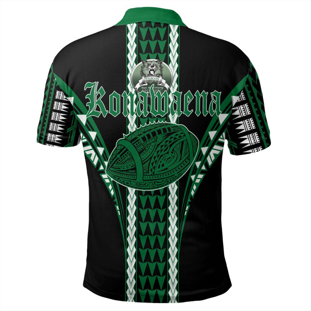 Hawaii Polo Shirt Konaweana High Football Jersey Polo Shirt - Polynesian Pride