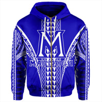 Hawaii Hoodie Maui High Football Jersey Hoodie Zip - Polynesian Pride