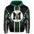 Hawaii Hoodie Molokai High Football Jersey Hoodie Zip - Polynesian Pride