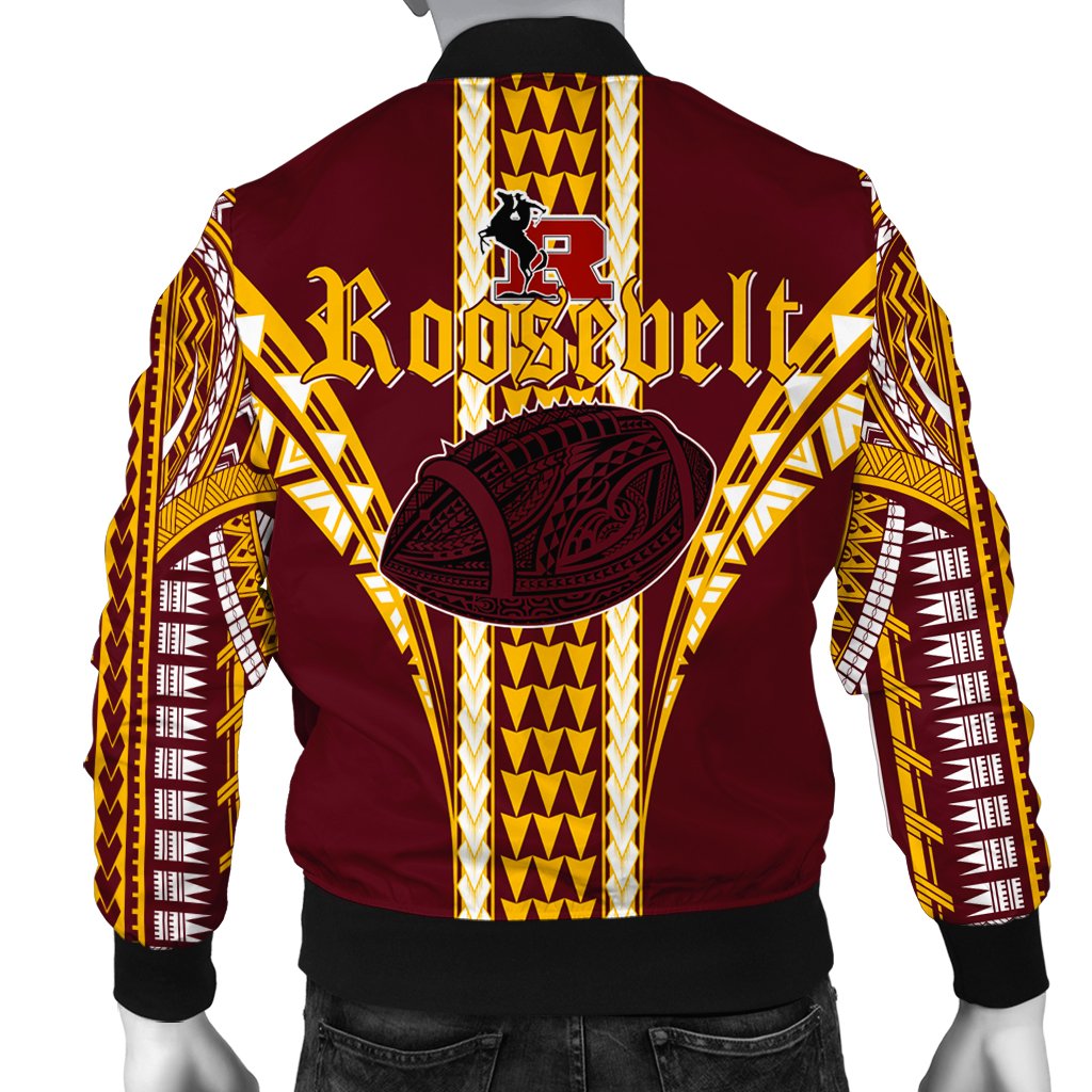 Hawaii Bomber Jacket - Roosevelt High Football Jersey Bomber Jacket - AH - Polynesian Pride