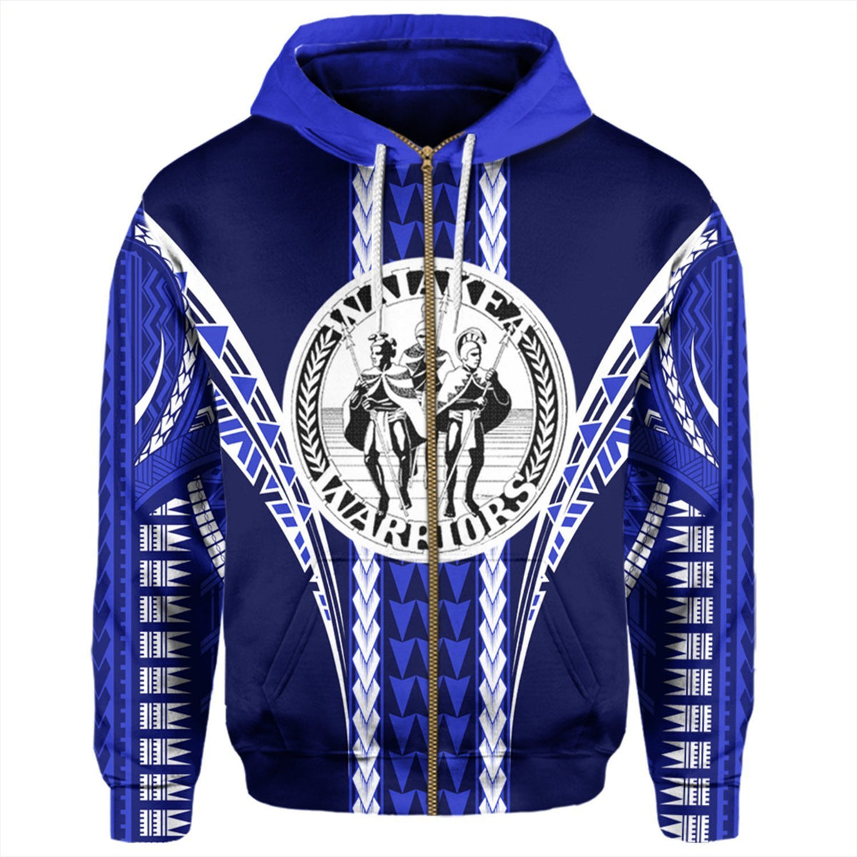 Hawaii Hoodie Waiakea High Football Jersey Hoodie Zip - Polynesian Pride