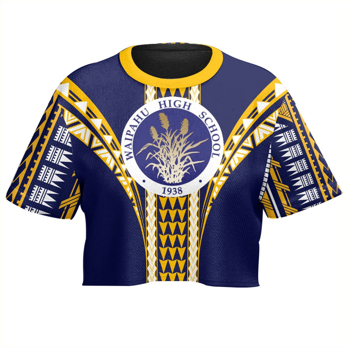 Hawaii - Waipahu High Football Jersey Crop Top T - Shirt - AH - Polynesian Pride
