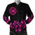 Maui Map Hibiscus Polynesian Bomber Jacket - Lithe Style - AH Pink Unisex - Polynesian Pride