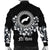 Niihau Map Hibiscus Polynesian Bomber Jacket - Lithe Style - AH - Polynesian Pride