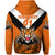Custom Papua New Guinea Lae Snax Tigers Hoodie Rugby Simple Style Orange, Custom Text and Number LT8 - Polynesian Pride