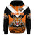 Custom Papua New Guinea Lae Snax Tigers Hoodie Rugby Simple Style Black, Custom Text and Number LT8 - Polynesian Pride