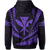 Polynesian Kakau Kanaka Maoli Map Hawaii Hoodie Purlple - Polynesian Pride