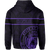 Polynesian Kakau Kanaka Seal of Hawaii Zip Hoodie Purple - Polynesian Pride
