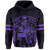Polynesian King Kanaka Map Seal of Hawaii Hoodie Purple - Polynesian Pride