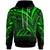 Tokelau Hoodie Green Color Cross Style Unisex Black - Polynesian Pride