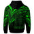 Tokelau Hoodie Green Color Cross Style - Polynesian Pride