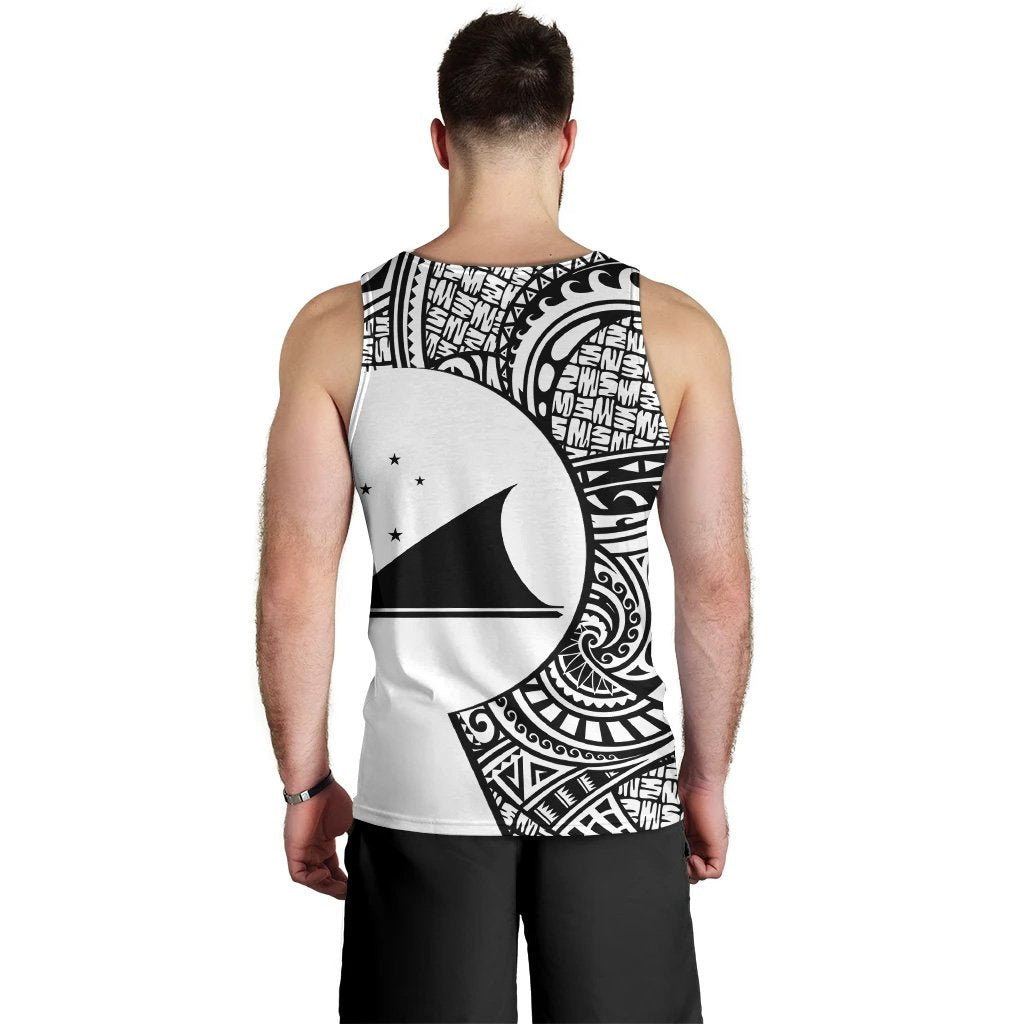 Tokelau Men's Tank Top - Go Fishing Nude - Polynesian Pride