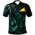 Tokelau Polo Shirt The Flow Of The Ocean Green Unisex Green - Polynesian Pride