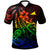 Tokelau Polo Shirt The Flow Of The Ocean Rainbow Color Unisex Rainbow - Polynesian Pride