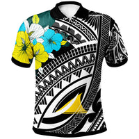 Tokelau Polo Shirt Polynesian Pattern Black Color Unisex Black - Polynesian Pride