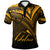Tokelau Polo Shirt Gold Color Cross Style Unisex Black - Polynesian Pride
