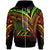 Tokelau Zip Hoodie Reggae Color Cross Style Unisex Black - Polynesian Pride