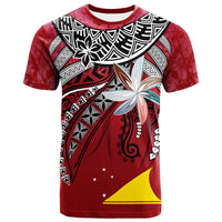 Tokelau T Shirt Fanciful Forest Red Color Unisex Red - Polynesian Pride