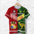 Mate Maa Tonga Ngatu And Australia Kangaroos Aboriginal T Shirt Rugby Together LT8 Red - Polynesian Pride