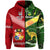 Tonga Australia Rugby Hoodie Mate Maa Ngatu and Aboriginal Kangaroos Together LT8 Zip Hoodie - Polynesian Pride