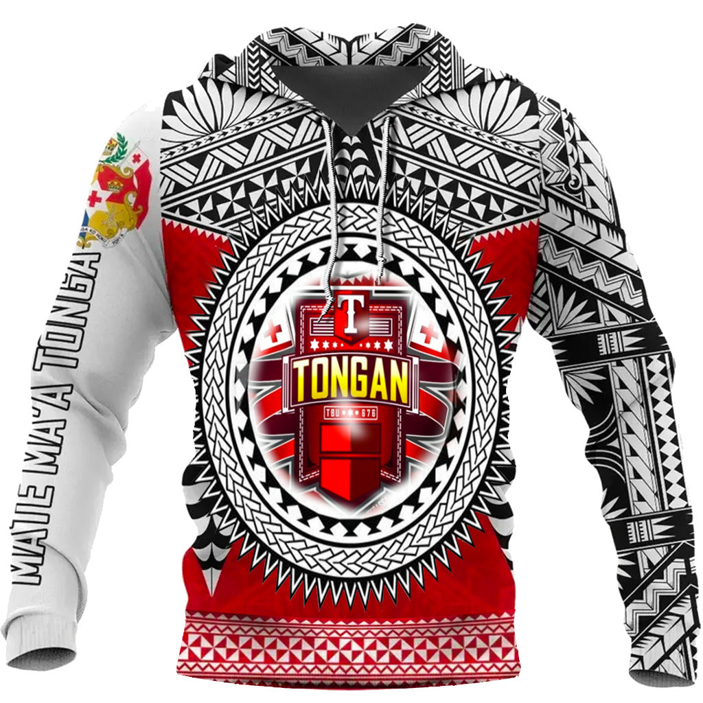 (Manusu) Tonga Mate Maa Tonga Hoodie Tongan Vibes LT8 Hoodie Red - Polynesian Pride