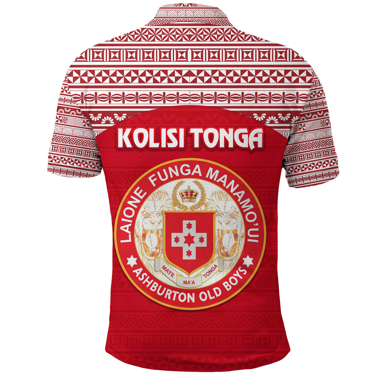 Kolisi Tonga Polo Shirt Mate Maa Tonga Simple Version Ashburton Old Boys - Polynesian Pride