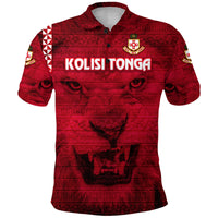 Kolisi Tonga Polo Shirt Mate Maa Tonga Powerful Lion - Polynesian Pride