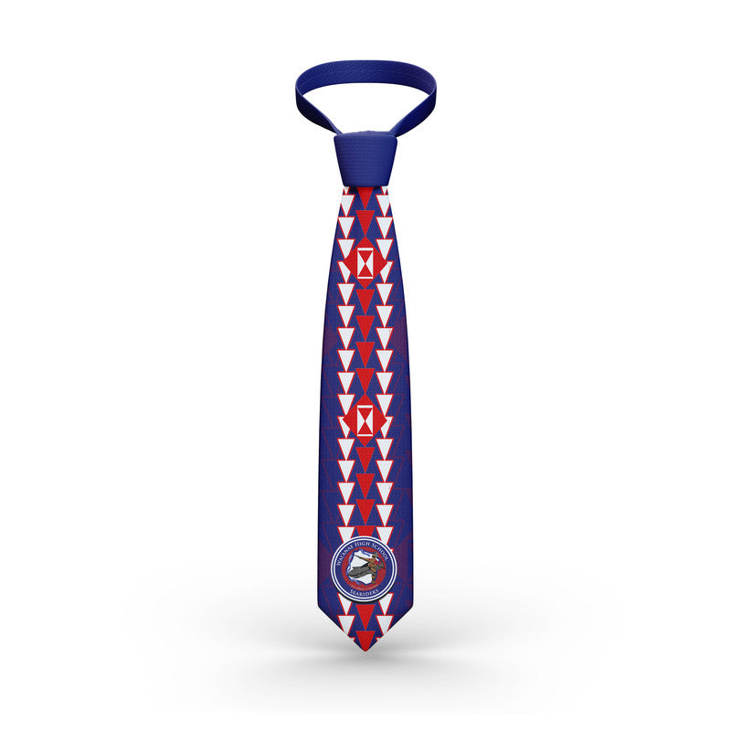 Hawaii - Waianae High Mix Kakau Tie LT6 Necktie One Size Blue - Polynesian Pride