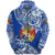 Custom Mate Maa Tonga Rugby Zip Hoodie Polynesian Unique Vibes Blue Unisex Blue - Polynesian Pride